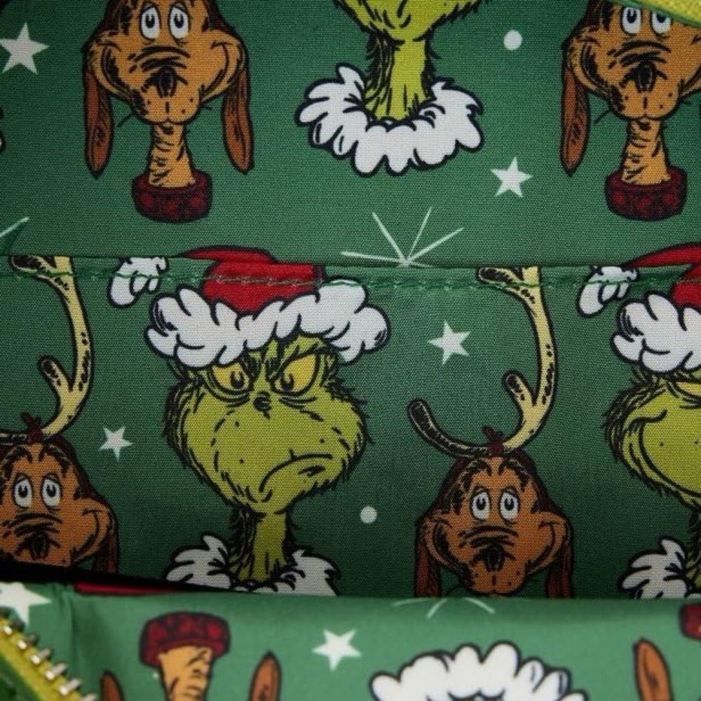 NWT Dr. Seuss' How the Grinch Stole Christmas! Wreath Crossbody Bag - Picture 5 of 5